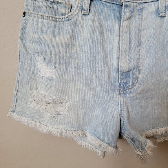 Abercrombie & Fitch Distressed Acid Wash Cutoff Denim Jean Shorts - Picture 4 of 15